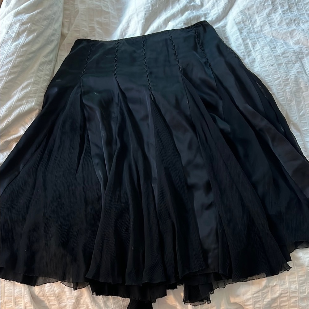 Elie Tahari Black A-Line Skirt